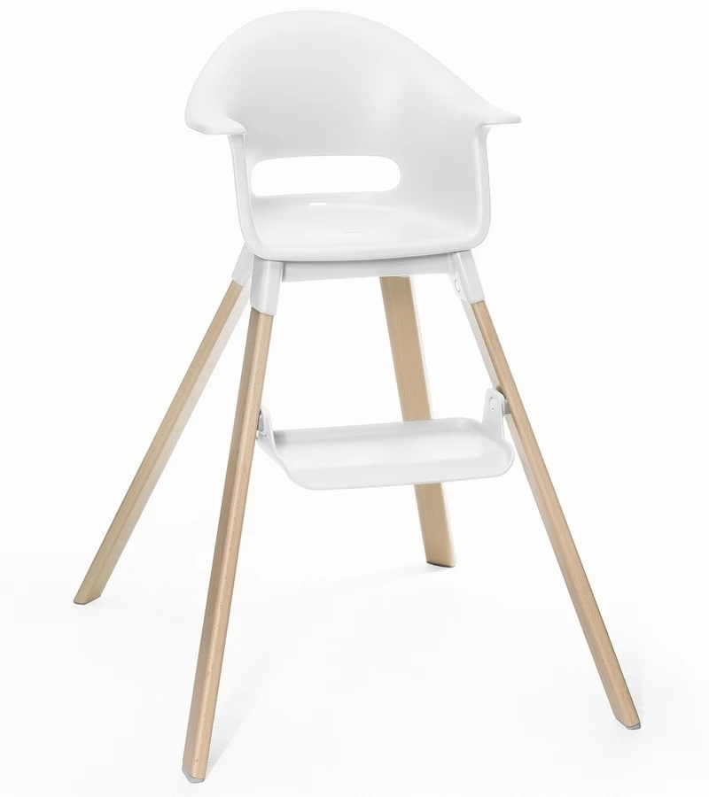 Stokke Clikk High Chair Cushion & Travel Bag Bundle - White / Grey Sprinkle - Image 3