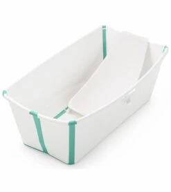 Stokke Flexi Bath & Newborn Support - White/Aqua