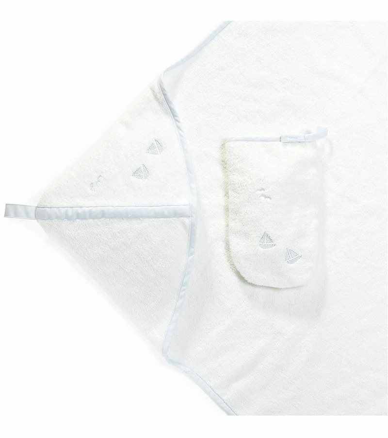 Stokke Hooded Towel - Blue Sea - Image 2