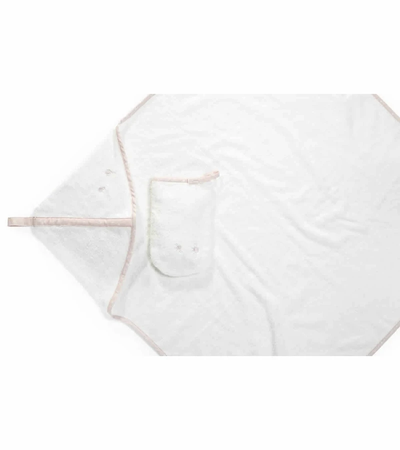 Stokke Hooded Towel - Pink Bee - Image 2