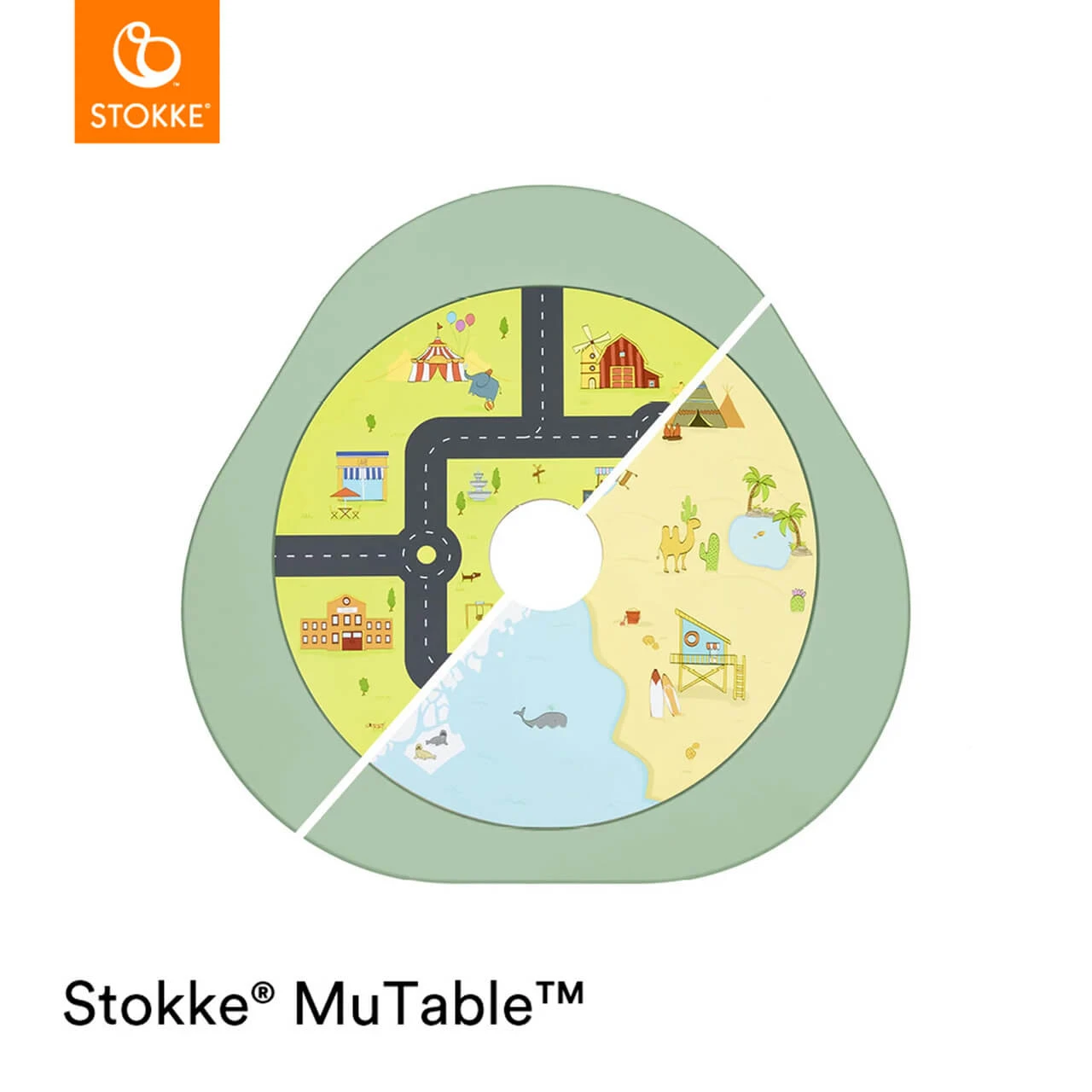 Stokke® MuTable™ V2 & Chair Bundle - Clover Green - Image 12