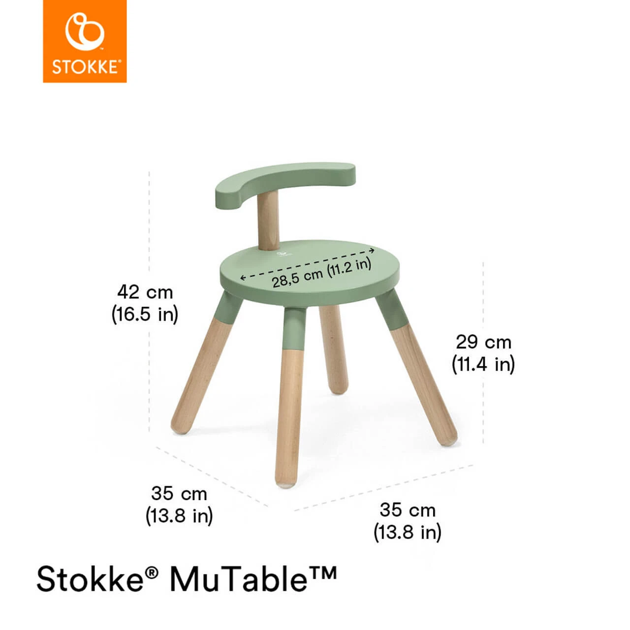 Stokke® MuTable™ Chair V2 - Storm Grey - Image 5