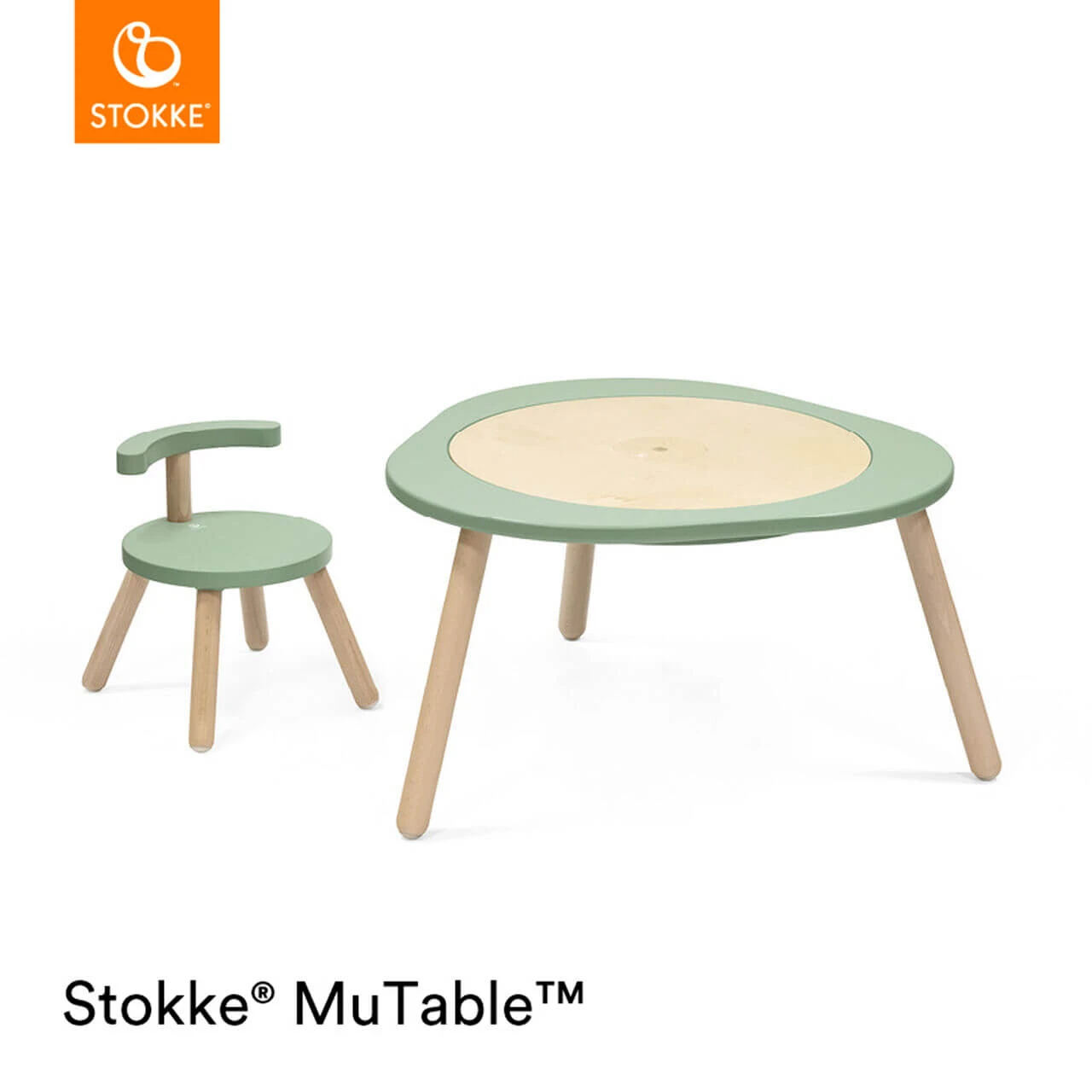 Stokke® MuTable™ V2 & Chair Bundle - Clover Green