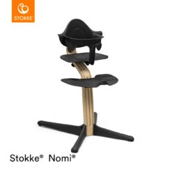 Stokke® Nomi® Chair + FREE Baby Set - Oak/Black