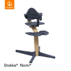 Stokke® Nomi® Chair + FREE Baby Set - Oak/Navy