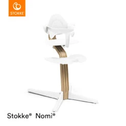 Stokke® Nomi® Chair + FREE Baby Set - Oak/White