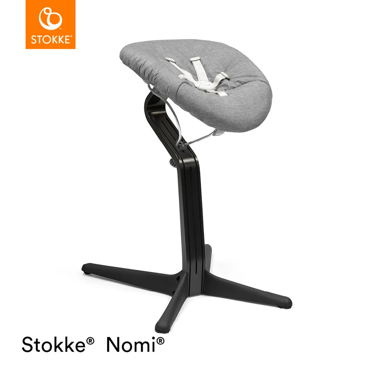 Stokke® Nomi® Chair + FREE Baby Set - Black/Black - Image 4