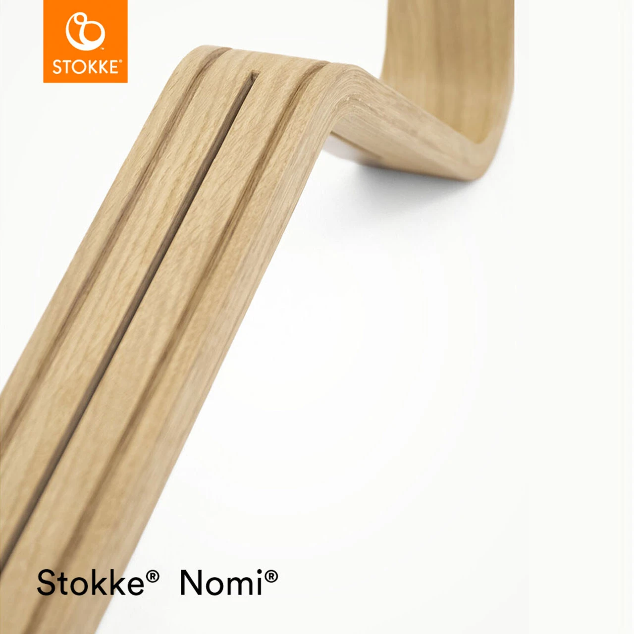Stokke® Nomi® Chair + FREE Baby Set - Oak/Black - Image 5