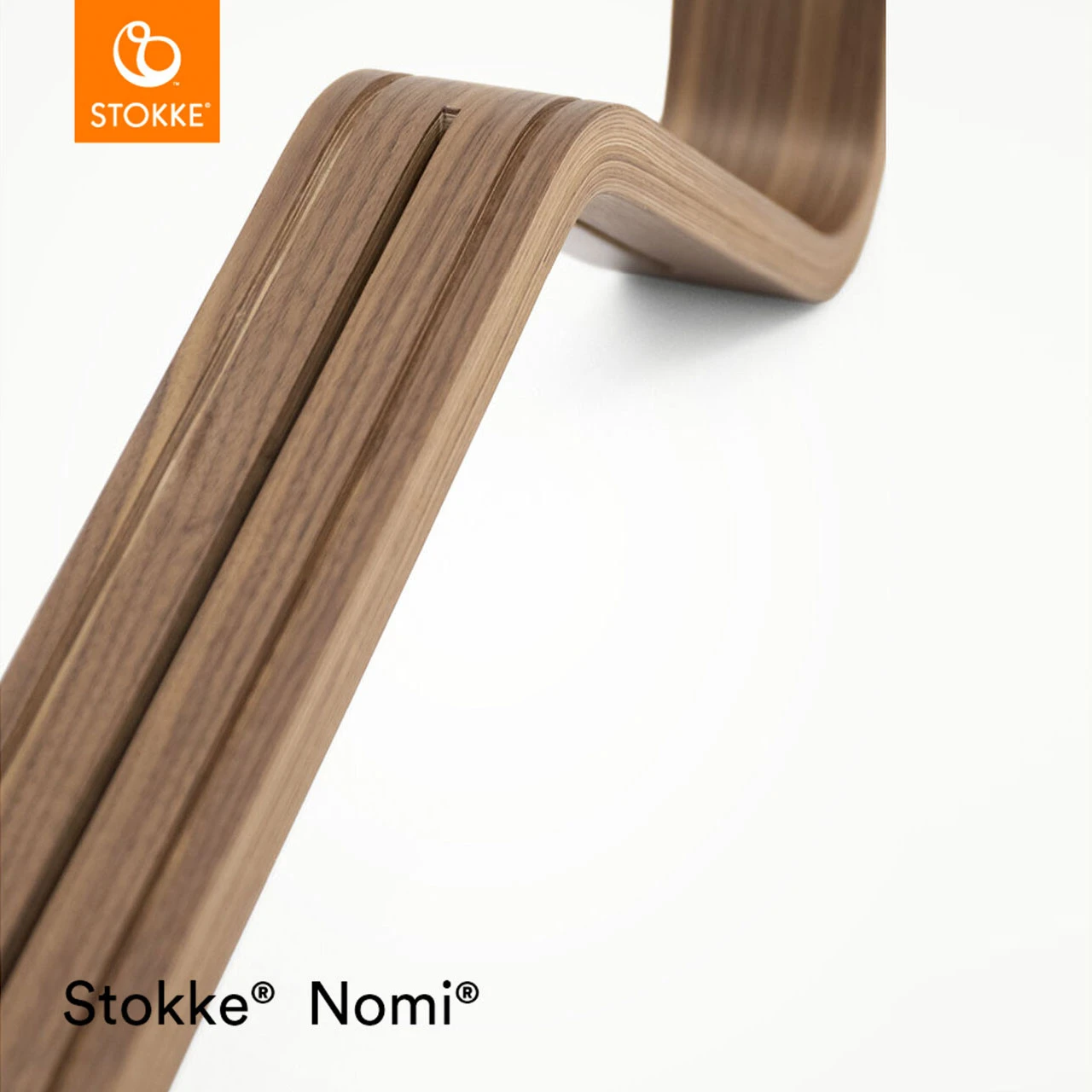 Stokke® Nomi® Chair + FREE Baby Set - Walnut/Grey - Image 5