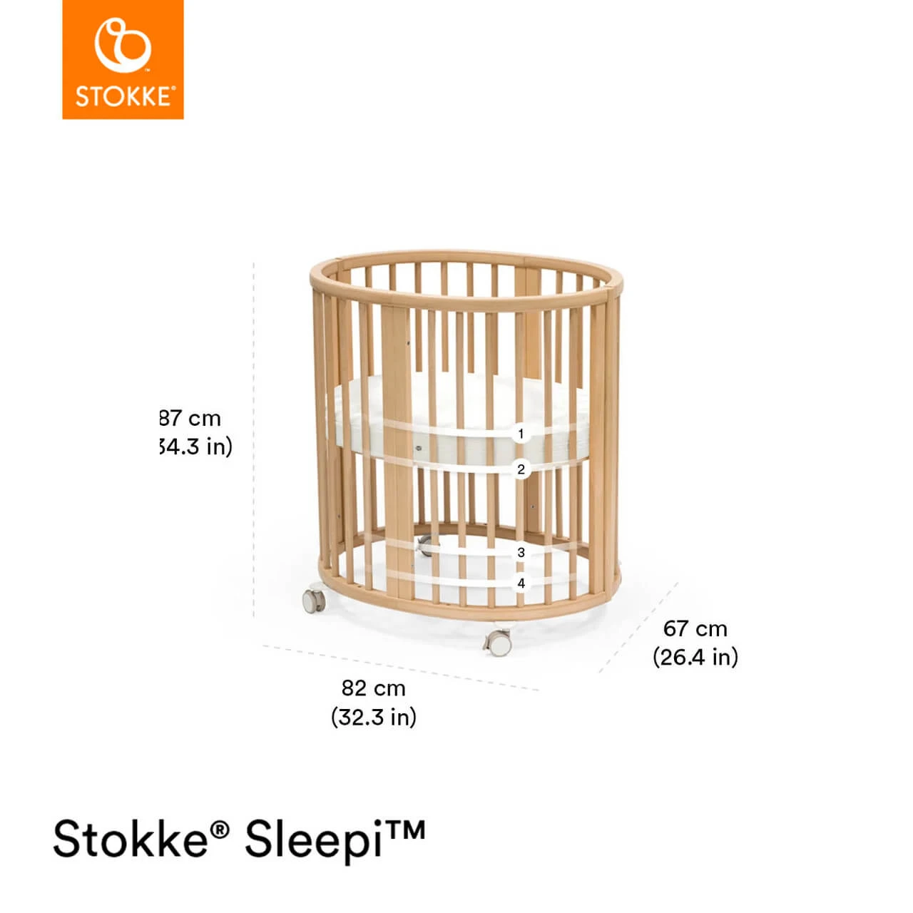 Stokke® Sleepi Mini V3 With Mattress - Natural - Image 9