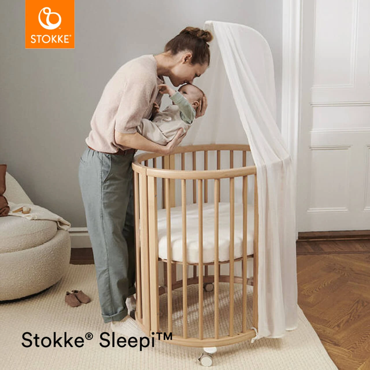 Stokke® Sleepi Mini V3 With Mattress - Natural - Image 15