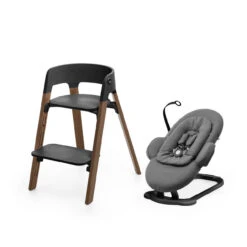 Stokke® Steps + Bouncer - Black / Golden Brown