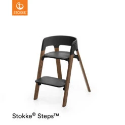 Stokke® Steps™ Chair - Black / Golden Brown
