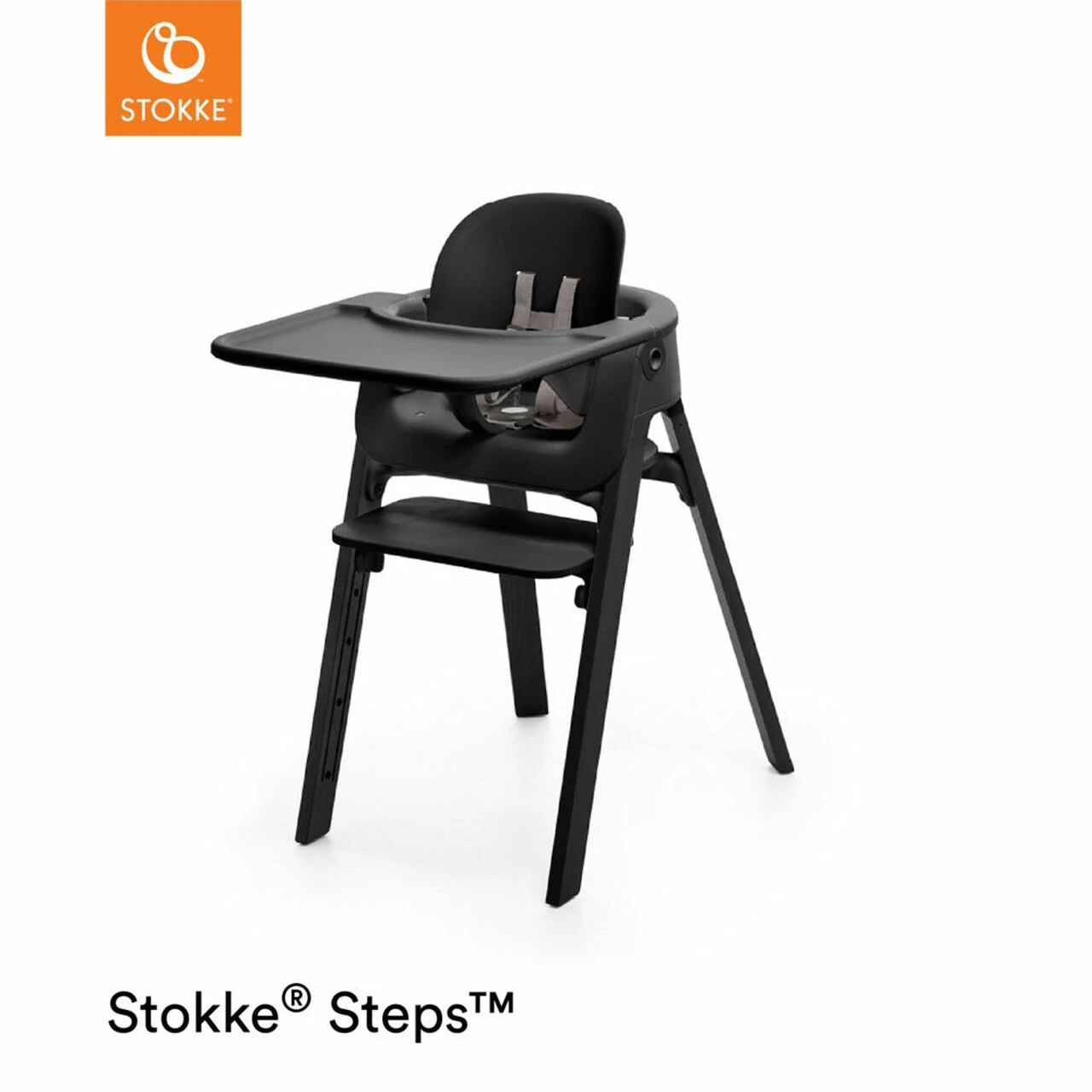 Stokke® Steps + Baby Set & Tray - Black - Image 2