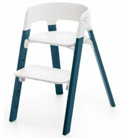 Stokke Steps Chair - White/Midnight Blue