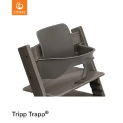 Stokke® Tripp Trapp® Highchair Baby Set - Hazy Grey