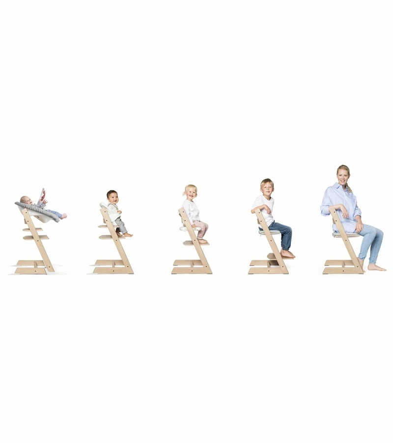 Stokke Tripp Trapp Complete High Chair - Walnut/Beige Stripe - Image 2