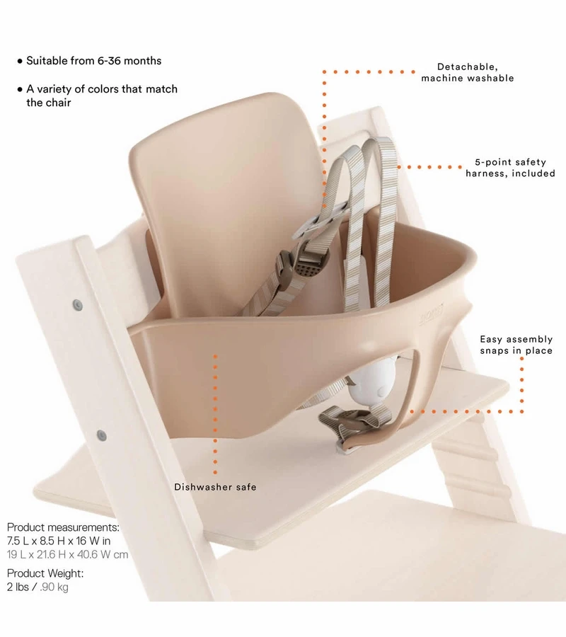 Stokke 2019 Tripp Trapp High Chair - Ash Taupe - Image 2