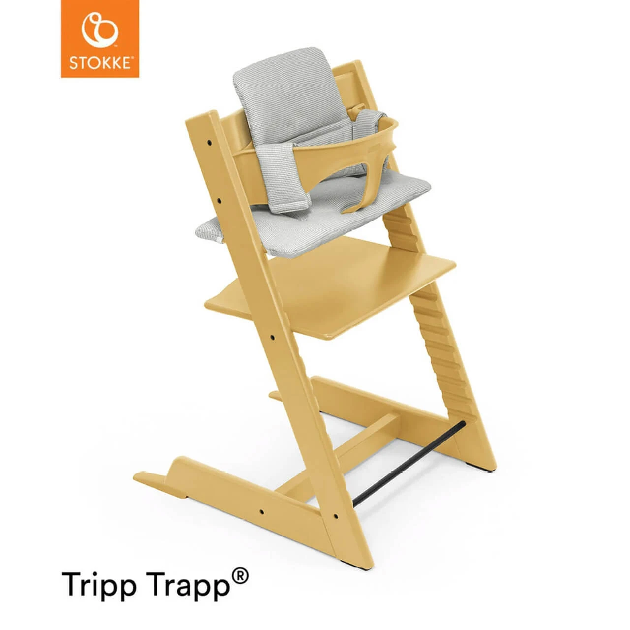 Stokke® Tripp Trapp® + Accessories Bundle - Sunflower Yellow - Image 2