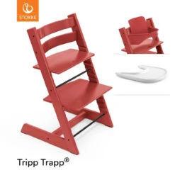 Stokke® Tripp Trapp® + Baby Set & Tray - Warm Red