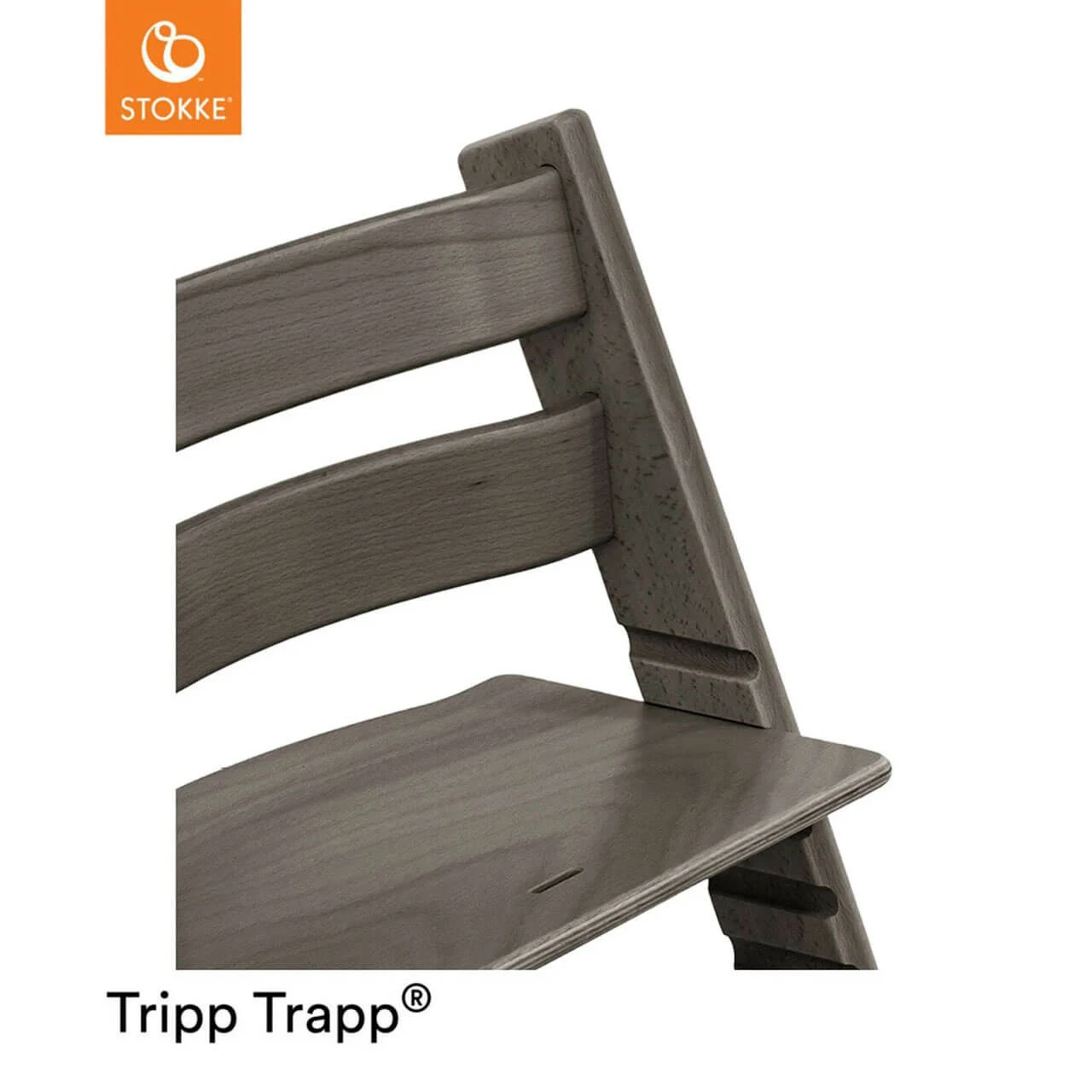 Stokke® Tripp Trapp® + Cushion & Baby Set - Hazy Grey - Image 5