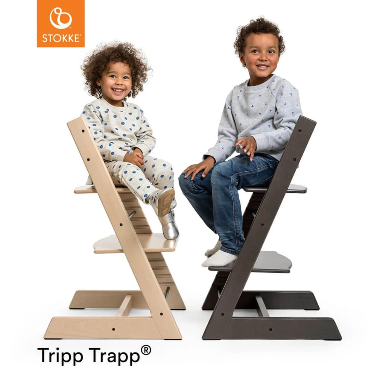 Stokke® Tripp Trapp® + Cushion & Baby Set - Hazy Grey - Image 10