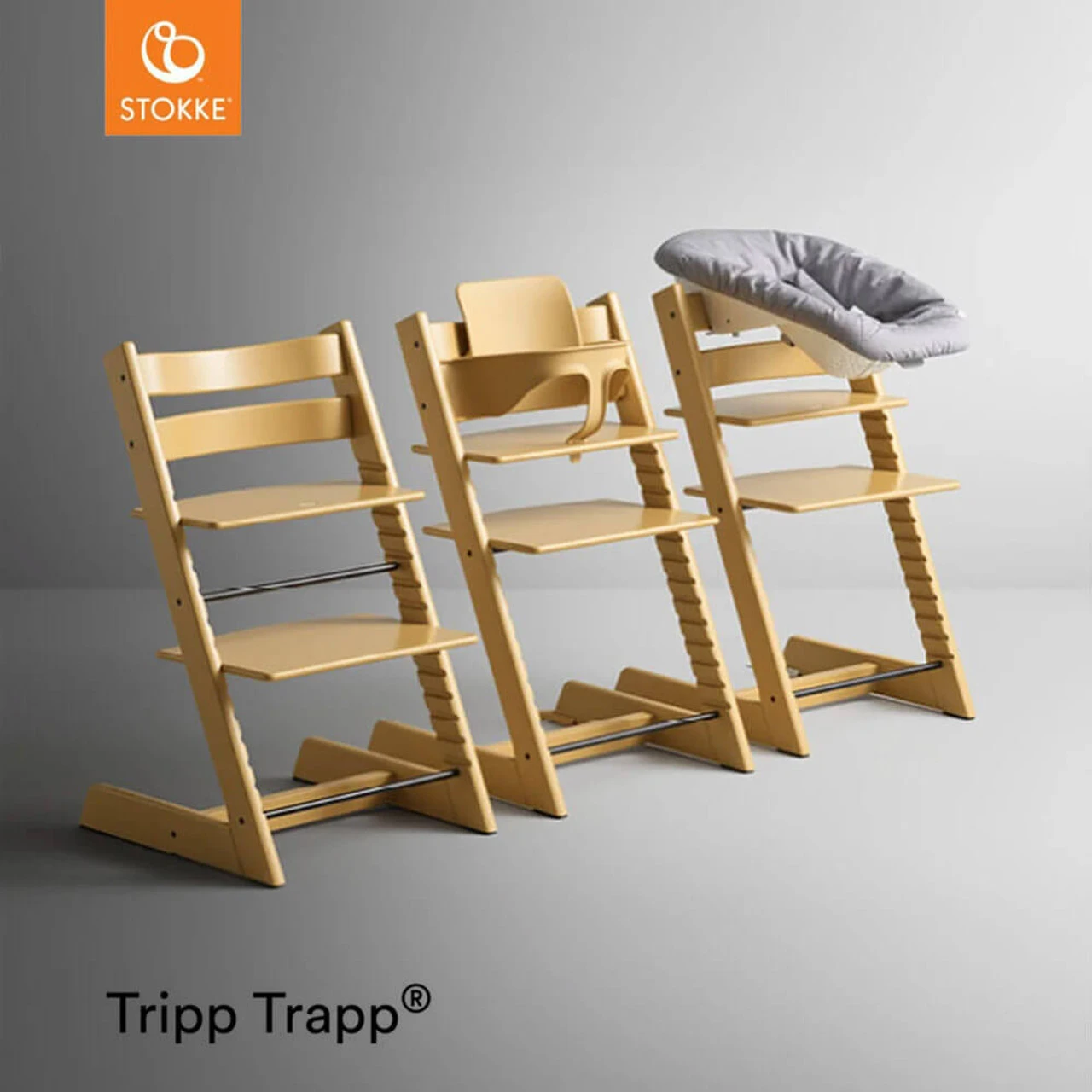 Stokke® Tripp Trapp® Newborn Bundle + Baby Set - Sunflower Yellow - Image 10