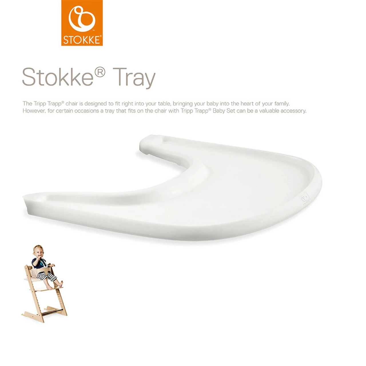Stokke® Tripp Trapp® Tray - White - Image 2