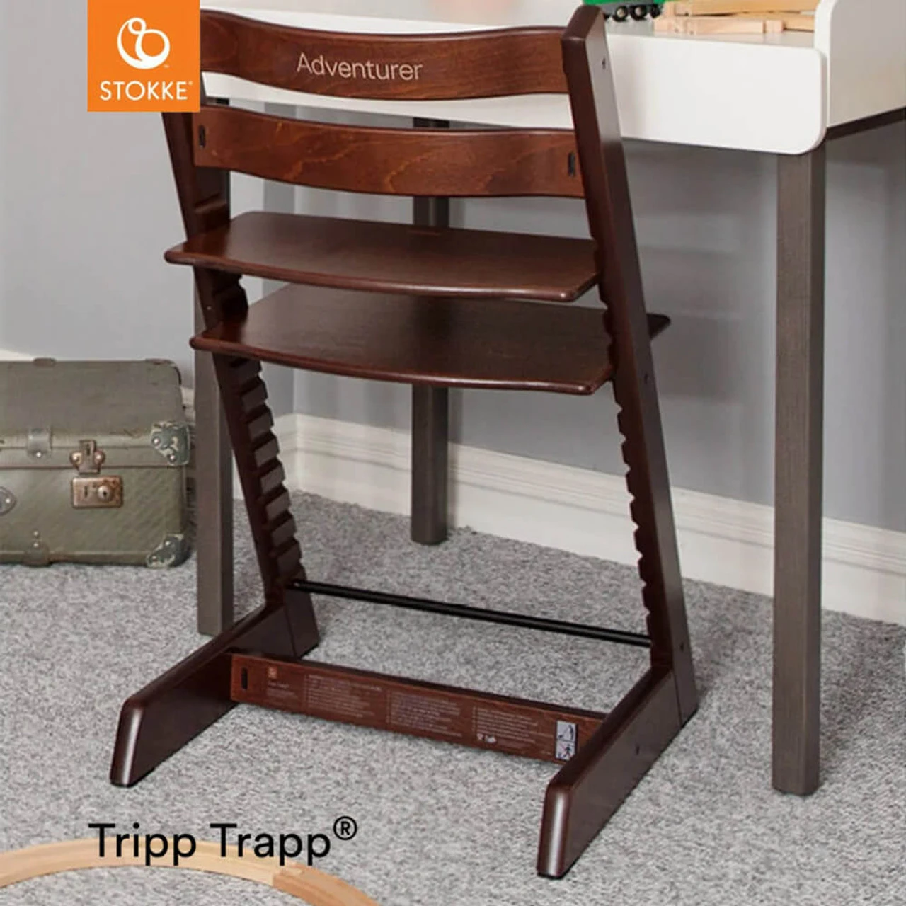 Stokke® Tripp Trapp® + Baby Set & Tray - Walnut - Image 7