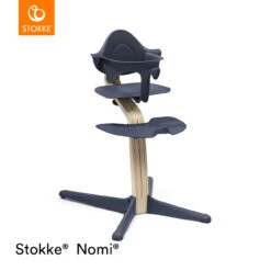 Stokke® Nomi® Chair + FREE Baby Set - Natural/Navy