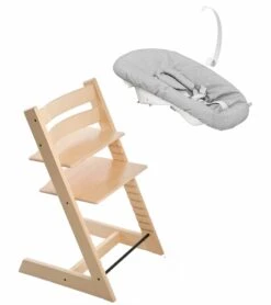 Stokke Tripp Trapp Chair + Newborn Set Bundle - Natural
