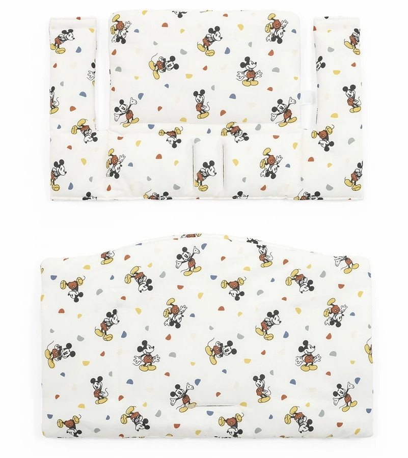 Tripp Trapp High Chair And Cushion With Stokke Tray - Natural / Mickey Celebration - Image 2